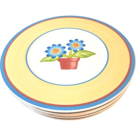 (4) Vintage Villeroy & Boch Twist-Dora Salad Plates Fine Vilbo China Germany - Picture 7 of 9